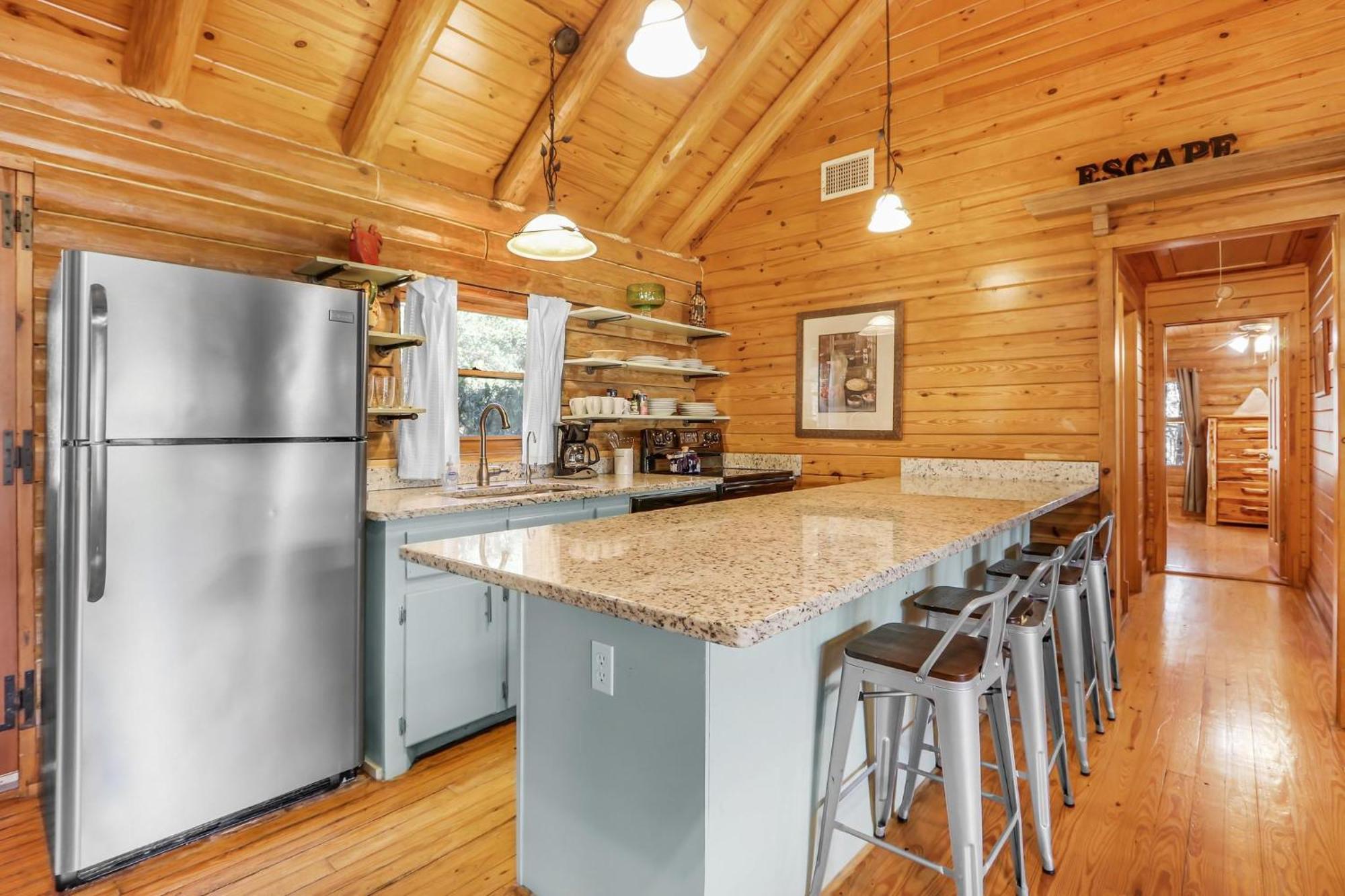 Falls Log Home Wimberley Bagian luar foto